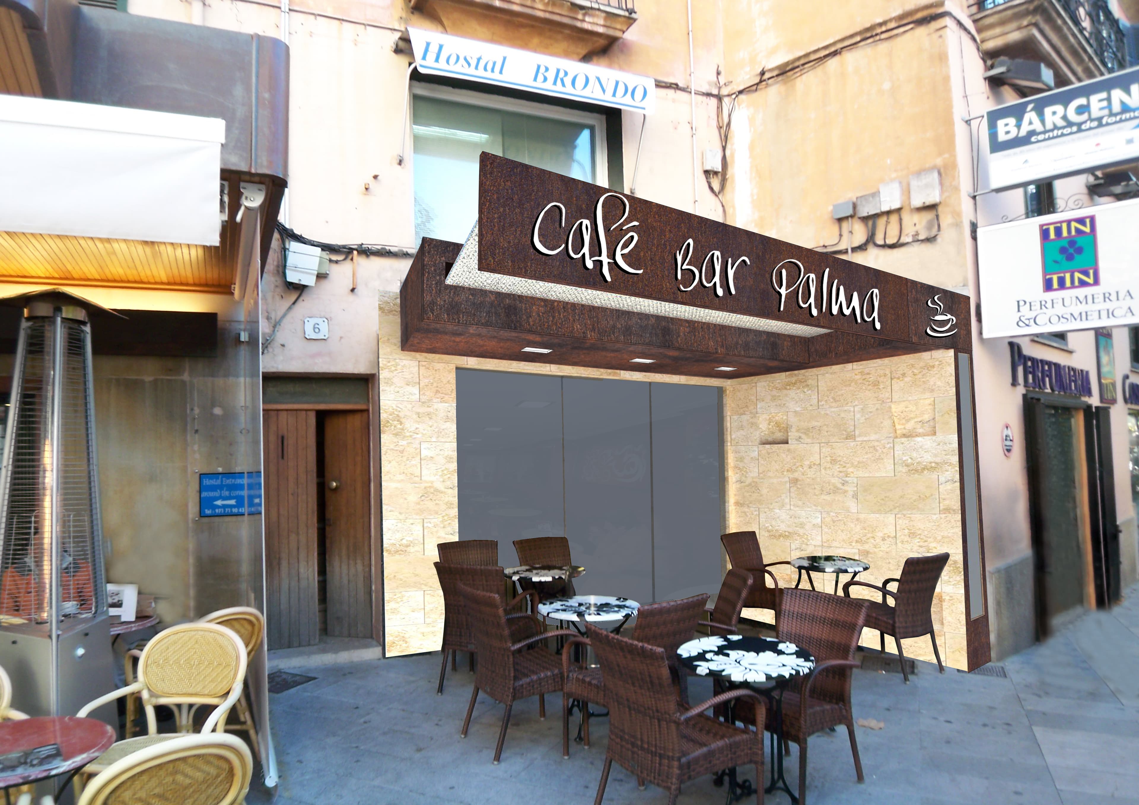 Reforma de fachada de cafetería 7