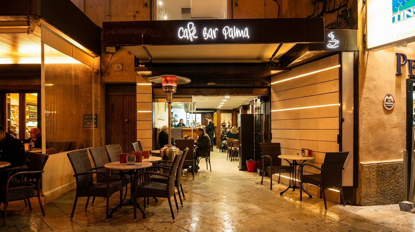 Reforma de fachada de cafetería